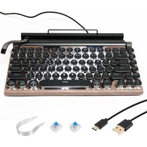 Sodial Retro Typewriter Keyboard Bluetooth Keyboard Usb Mechanical Punk Keycaps2803 Sodial Retro Typewriter Keyboard Bluetooth Keyboard Usb Mechanical Punk Keycaps2803