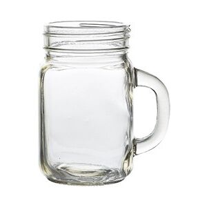 Genware Mason Jar Clear Glassware Glass Mason Jar 43.5cl/ 14.7oz - Pack Of 12 Genware Mason Jar Clear Glassware Glass Mason Jar 43.5cl/ 14.7oz - Pack Of 12