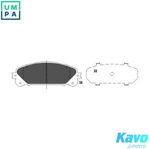Kavo Parts Brake Pad Set Disc Brake Kbp-9116 For Lexus Toyota Highlander/kluger/suv Rav/4 Kavo Parts Brake Pad Set Disc Brake Kbp-9116 For Lexus Toyota Highlander/kluger/suv Rav/4