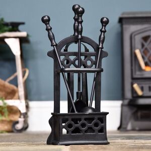 Black Country Metal Works Fireplace Companion Set - "Cothelstone" Black Victorian Black Country Metal Works Fireplace Companion Set - "Cothelstone" Black Victorian