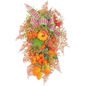 Sodial 3x(Fall Harvest For Front Door,Fall Wreath,Artificial Fall Harvest Teardrop6792 Sodial 3x(Fall Harvest For Front Door,Fall Wreath,Artificial Fall Harvest Teardrop6792