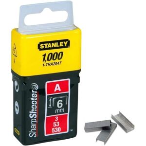 Stanley 1-Tra204t Staples Type A 6 Mm 1000 Pieces Stanley 1-Tra204t Staples Type A 6 Mm 1000 Pieces