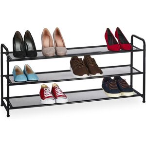 Relaxdays Shoe Rack Slim Footwear Stand Metal Tiered Unit 3 Shelves Easy Assembly Relaxdays Shoe Rack Slim Footwear Stand Metal Tiered Unit 3 Shelves Easy Assembly