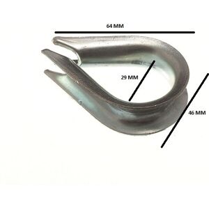 Onestopdiy Wire Rope Thimble 12mm 1/2 Bzp Zp Pack Size 40 Onestopdiy Wire Rope Thimble 12mm 1/2 Bzp Zp Pack Size 40