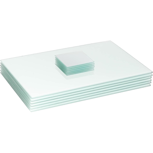 Does Not Apply Glass Placemats & Coasters Set - 12pc - White - 40x30cm - Dining Table Protectio Does Not Apply Glass Placemats & Coasters Set - 12pc - White - 40x30cm - Dining Table Protectio