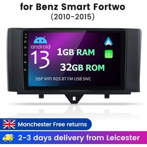 Junsun For Benz Smart Fortwo 2010-2015 9\"Carplay Android13 Car Stereo Radio Gps Sat Nav Junsun For Benz Smart Fortwo 2010-2015 9\"Carplay Android13 Car Stereo Radio Gps Sat Nav