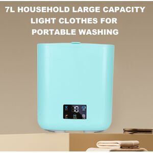 (Blue Eu Plug) Fully Automatic Small Washing Machine 7l Large Capacity P (Blue Eu Plug) Fully Automatic Small Washing Machine 7l Large Capacity P