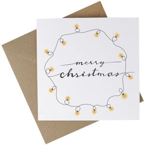 Easyeco Merry Christmas Lights Recycled Paper Cards - Festive Eco Greeting Cards 10 Pack Easyeco Merry Christmas Lights Recycled Paper Cards - Festive Eco Greeting Cards 10 Pack