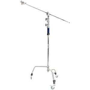 Pixapro Turtle-Based C-Stand And Caster Wheels Studio Video 300cm Stand With 50inch Boom Pixapro Turtle-Based C-Stand And Caster Wheels Studio Video 300cm Stand With 50inch Boom