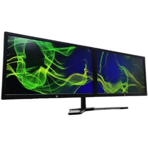 Generic Dual Screen 2×23″ Hd Monitors - (1920 X 1080) - 2xvga Matching Pair + New Stand Generic Dual Screen 2×23″ Hd Monitors - (1920 X 1080) - 2xvga Matching Pair + New Stand