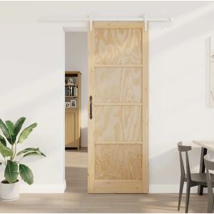 Sliding Door Manual Natural And White 83 X 232 Cm Vidaxl Sliding Door Manual Natural And White 83 X 232 Cm Vidaxl