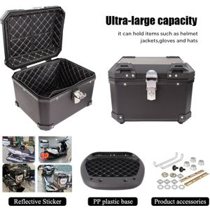 45l Motorcycle Tail Box Top Waterproof Scooter Universal Travel Luggage Storage 45l Motorcycle Tail Box Top Waterproof Scooter Universal Travel Luggage Storage