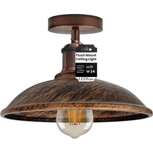 Semi Flush Mount Vintage Industrial-Ceiling Light Industrial Metal Lampshade Min Semi Flush Mount Vintage Industrial-Ceiling Light Industrial Metal Lampshade Min