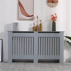 Avc Designs Kensington Radiator Cover (Large - 152 X 19 X 82cm) Grey Vertical Slat Wood Avc Designs Kensington Radiator Cover (Large - 152 X 19 X 82cm) Grey Vertical Slat Wood