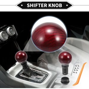 X Autohaux 9.2cm Automatic And Manual Shift Knob With 1 Limiter Aluminum Alloy Red 1 Set X Autohaux 9.2cm Automatic And Manual Shift Knob With 1 Limiter Aluminum Alloy Red 1 Set