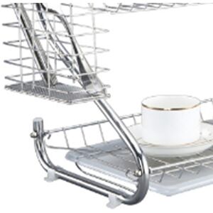 2 Tier Dish Drying Rack Large Capacity Stable Support Dish Drainers For Home 2 Tier Dish Drying Rack Large Capacity Stable Support Dish Drainers For Home