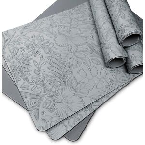 Table Mats Set Of 6, Wipeable Faux Leather Place Mats For Table 6, Waterproof-He Table Mats Set Of 6, Wipeable Faux Leather Place Mats For Table 6, Waterproof-He