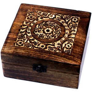 Ancient Wisdom Aromatherapy Oils Carved Mango Wooden Storage Box -Holds 25 Bottles Compartments Ancient Wisdom Aromatherapy Oils Carved Mango Wooden Storage Box -Holds 25 Bottles Compartments
