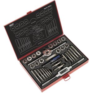 Tap & Die Set 33pc Split Dies Metric/unf/bsp - Sealey Ak3033 New Tap & Die Set 33pc Split Dies Metric/unf/bsp - Sealey Ak3033 New