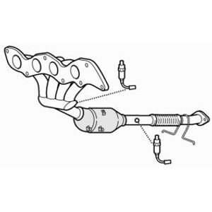 Premium Type Approved Exhaust Manifold Catalytic Converter For Mazda 5 2.0 (2005-2011) Premium Type Approved Exhaust Manifold Catalytic Converter For Mazda 5 2.0 (2005-2011)