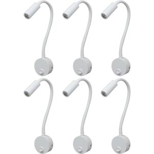 Sodial 3x(6pcs 3w Bookcase Lights Minimalist Table Lamp Gooseneck Reading2113 Sodial 3x(6pcs 3w Bookcase Lights Minimalist Table Lamp Gooseneck Reading2113