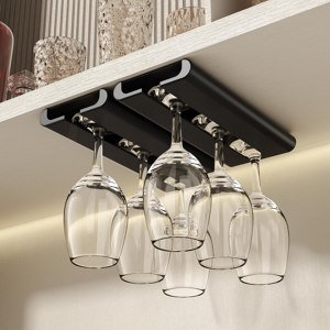 Does Not Apply Wine Glass Holder - 2pack Under Cabinet Stemware Rack, No Drilling Installation, Does Not Apply Wine Glass Holder - 2pack Under Cabinet Stemware Rack, No Drilling Installation,