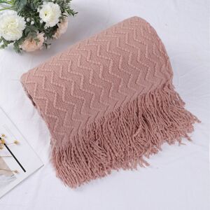 Piccocasa 50\"X60\" Soft Knitted Throw Blanket Bed Sofa Couch Decorative Fringe Wave Pattern Piccocasa 50\"X60\" Soft Knitted Throw Blanket Bed Sofa Couch Decorative Fringe Wave Pattern