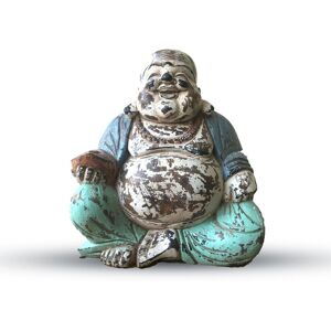 Ancient Wisdom Vintage Style Large Hand Carved Wooden Buddha Statue - Wood 30cm 12" Figure Ancient Wisdom Vintage Style Large Hand Carved Wooden Buddha Statue - Wood 30cm 12" Figure