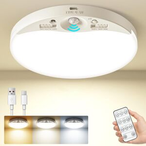 Rechargeable Motion Sensor Ceiling Light With Remote, 6.3in Led Ceiling Light Wi Rechargeable Motion Sensor Ceiling Light With Remote, 6.3in Led Ceiling Light Wi