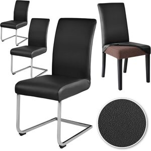 Alishomtll Stretch Pu Chair Covers Set Of 4 Faux Leather Chair Slipcovers Swing Alishomtll Stretch Pu Chair Covers Set Of 4 Faux Leather Chair Slipcovers Swing