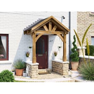 Dunster House Wooden Porch Canopy 2m X 1.5m Door Shelter Kit Thunderdam Half Height 2 Post Dunster House Wooden Porch Canopy 2m X 1.5m Door Shelter Kit Thunderdam Half Height 2 Post