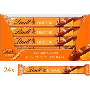 Lindt Lindor Milk Orange Chocolate Snacking Bar (Pack Of 24) Lindt Lindor Milk Orange Chocolate Snacking Bar (Pack Of 24)