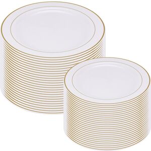 Sodial Gold Plastic Plates - 25 Dinner Plates And 25 Salad Plates Party Plastic1623 Sodial Gold Plastic Plates - 25 Dinner Plates And 25 Salad Plates Party Plastic1623