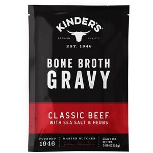 Classic Beef Bone Broth Gravy 0.88 Oz (Case Of 15) By Kinders Classic Beef Bone Broth Gravy 0.88 Oz (Case Of 15) By Kinders