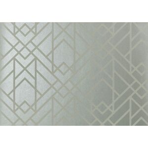 1838 Wallcoverings 1907-140-05 - Elodie Geometric Symmetrical Lines Grey 1838 Wallpaper 1838 Wallcoverings 1907-140-05 - Elodie Geometric Symmetrical Lines Grey 1838 Wallpaper