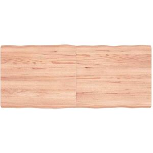 Table Top Light Brown 140x60x(2-6)Cm Treated Solid Wood Live Edge Vidaxl Table Top Light Brown 140x60x(2-6)Cm Treated Solid Wood Live Edge Vidaxl