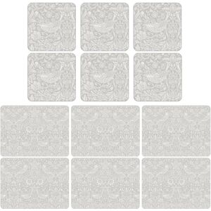William Morris Pure Strawberry Thief Placemats And Coasters William Morris Pure Strawberry Thief Placemats And Coasters