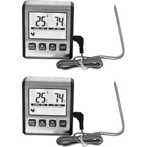 Sodial 2x(2pcs Tp710 Digital Cooking Meat , Lcd Backlight Food With Stainless9388 Sodial 2x(2pcs Tp710 Digital Cooking Meat , Lcd Backlight Food With Stainless9388