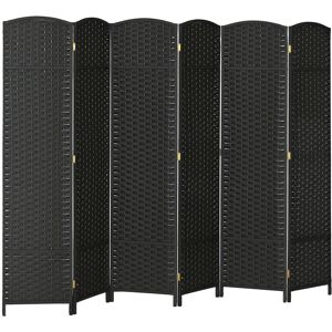 Homcom 6 Panel Folding Room Divider, Privacy Screen, 240 X 170cm, Black Homcom 6 Panel Folding Room Divider, Privacy Screen, 240 X 170cm, Black