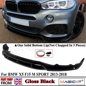 Magickit For Bmw X5 F15 M Performance Front Splitter Spoiler Lip Kit Gloss Blk 2013-2018 Magickit For Bmw X5 F15 M Performance Front Splitter Spoiler Lip Kit Gloss Blk 2013-2018