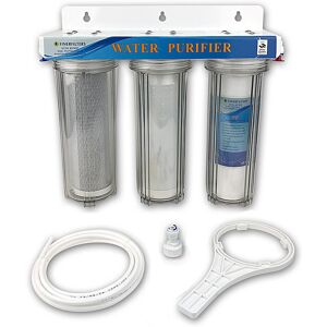 Finerfilters 3-Stage Hma Pond Dechlorinator 10" System, 1/4" Fittings Included Finerfilters 3-Stage Hma Pond Dechlorinator 10" System, 1/4" Fittings Included