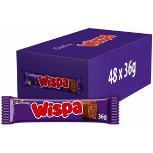 Cadbury Wispa Milk Chocolate Smooth Soft Bubbly Snack Cocoa Treat Bar Pack48x36g Cadbury Wispa Milk Chocolate Smooth Soft Bubbly Snack Cocoa Treat Bar Pack48x36g