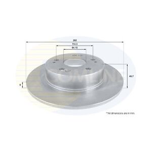 Comline Rear Axle Brake Disc - 2x Solid 282mm for Acura TSX 10-, Honda Accord 08-, Civic 07 - Brake Disc Comline Rear Axle Brake Disc - 2x Solid 282mm for Acura TSX 10-, Honda Accord 08-, Civic 07 - Brake Disc