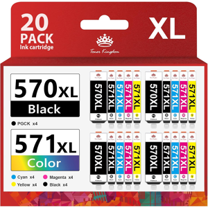 Does Not Apply Pack Of 20 570xl 571xl Ink Cartridges Compatible For Canon Pgi-570 Cli-571 Xl Fo Does Not Apply Pack Of 20 570xl 571xl Ink Cartridges Compatible For Canon Pgi-570 Cli-571 Xl Fo