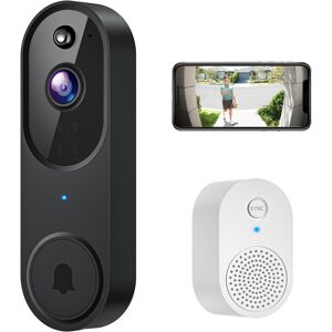 1080p Video Doorbell Camera Wireless With 2-Way Audio, Ring Chime Included, Smar 1080p Video Doorbell Camera Wireless With 2-Way Audio, Ring Chime Included, Smar