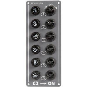 Osculati Vertical Electrical Panel 6 Switches Osculati Vertical Electrical Panel 6 Switches