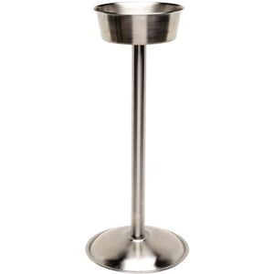 Genware Wine Bucket Stainless Steel Wine Bucket Stand For Bars (Satin) 18" Genware Wine Bucket Stainless Steel Wine Bucket Stand For Bars (Satin) 18"