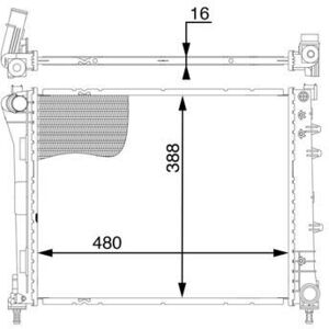 Mahle Cr 2004 000s Radiator Engine Cooling Mahle Cr 2004 000s Radiator Engine Cooling