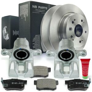 Rear Brake Calipers + Brake Pads + Brake Discs For Honda Fr-V Be Stream Rn Rear Brake Calipers + Brake Pads + Brake Discs For Honda Fr-V Be Stream Rn