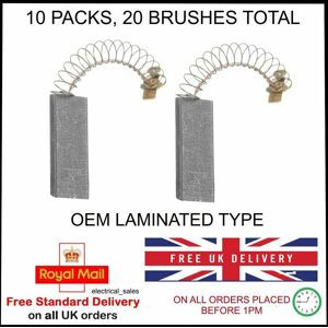 Fits Bosch Neff Siemens Washing Machine Oem Laminated Carbon Brushes X 10 Packs Fits Bosch Neff Siemens Washing Machine Oem Laminated Carbon Brushes X 10 Packs